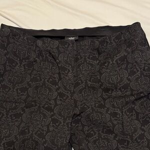 Alfani Black Patterned Pants